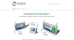 Desktop Screenshot of globalhydrogentech.com
