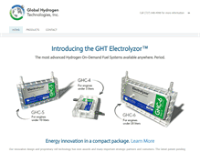 Tablet Screenshot of globalhydrogentech.com